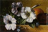 A Still Life with Flowers and Fruit by George Jacobus Johannes Van